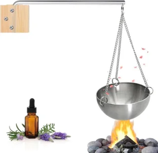 Sauna aromaschaal RVS 12 cm