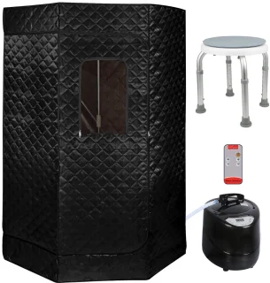 Sauna cabine 90x90x180 cm - Zwart