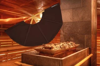 Sauna compartimenten 0,5 m² donkerbruin