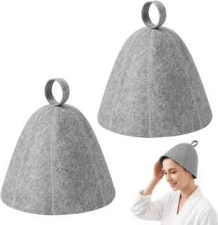 Sauna hoeden vilt unisex 2 stuks ShopVlot