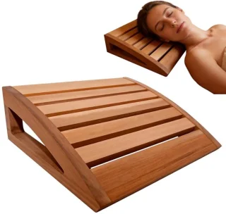 Sauna hoofdsteun van hout
