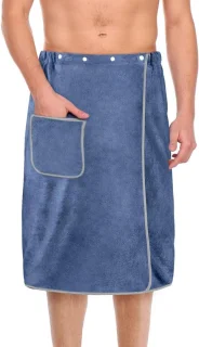 Sauna Kilt Heren - Badstofkilt Grijs