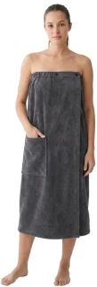Sauna kilt voor mannen - donkergrijs - 150x55 cm