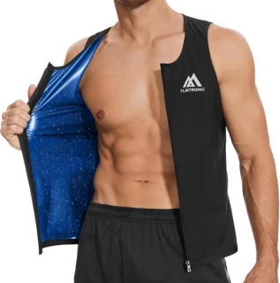Sauna shirt voor mannen XL zwart