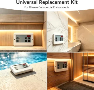Sauna-temperatuurregelaar, 35-110°C stoomgenerator, wandmontage, ABS, home sauna - ShopVlot