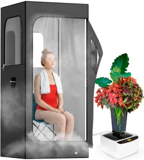 Sauna tent volledige maat nylon zwart - ShopVlot