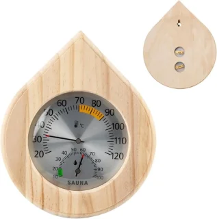 Sauna thermo-hygrometer 2-in-1