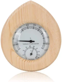 Sauna thermo-hygrometer van hout