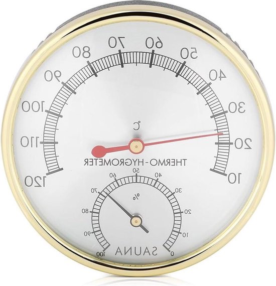 Sauna Thermometer Celsius Metalen Wijzerplaat