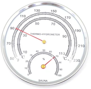 Sauna thermometer hygrometer