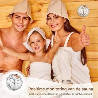 Sauna thermometer hygrometer - Saunameter - 2-in-1 meetinstrument