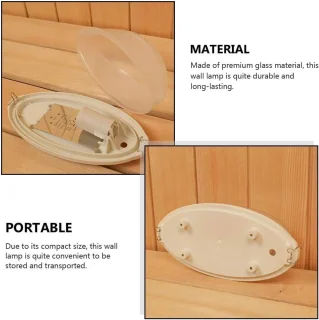 Sauna Wandlampenkap Ovaal