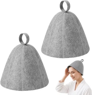 Saunahoeden van vilt - unisex - 2 stuks - ShopVlot