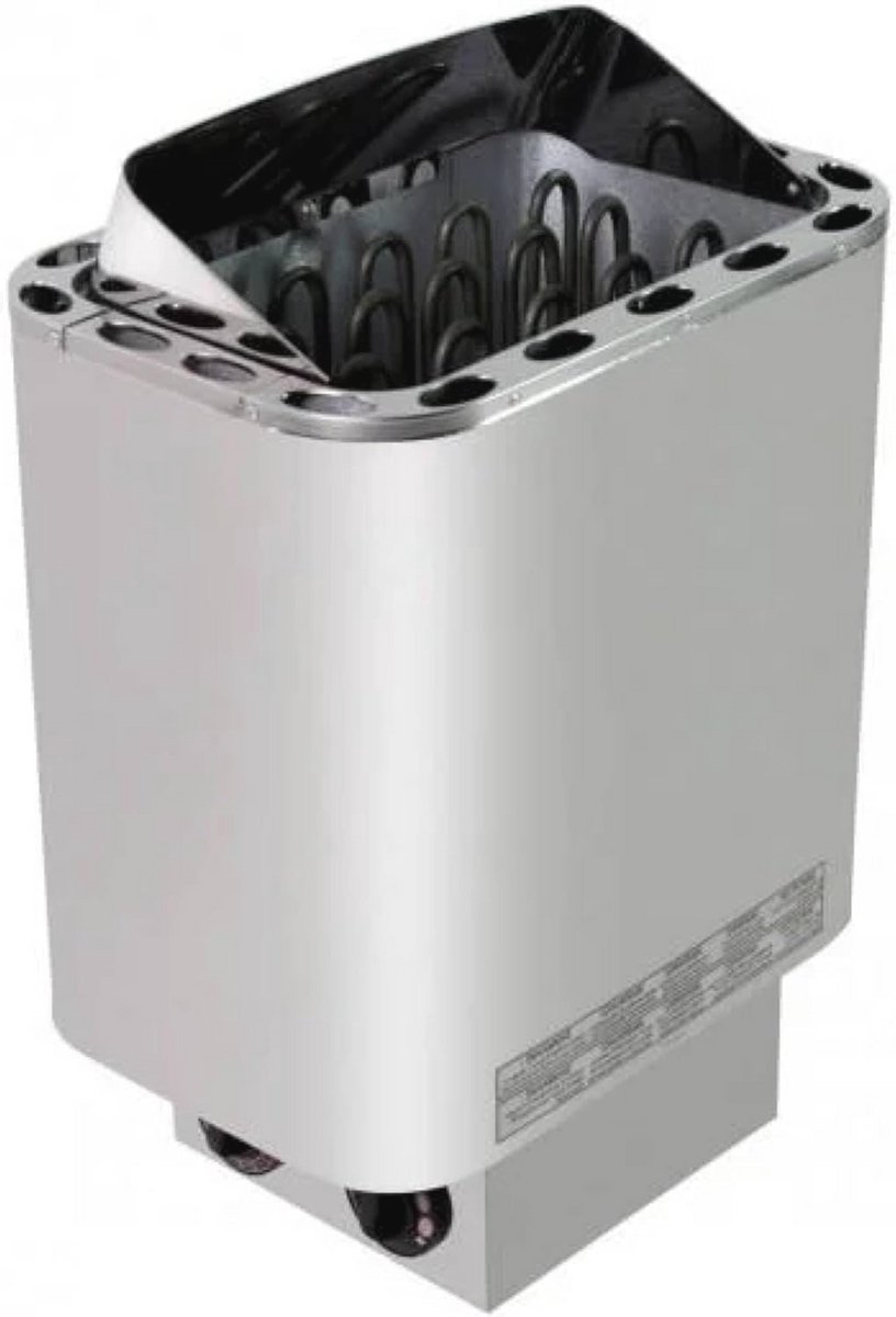 De Saunakachel 8 kW Roestvrijstaal Met Besturing in één oogopslag