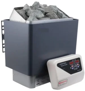 Saunakachel met intelligente controller - 3 kW - donkergrijs