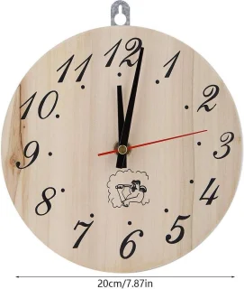 Saunaklok Premium Hout 20 cm