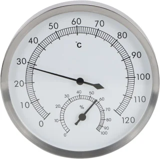 De SaunaPro Thermo-hygrometer in één oogopslag