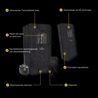 SaunaSteamer Pro Draagbare Sauna Tent