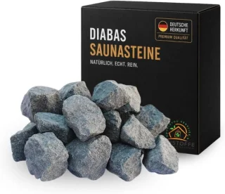 Saunastenen Diabas Premium 80-120 mm - 5 kg - Luxento
