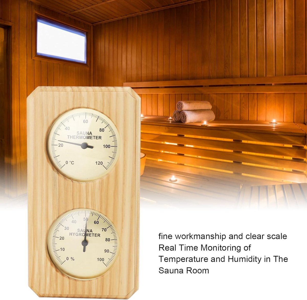 Wat vinden we goed aan de Saunathermometer Hygrometer Hout
