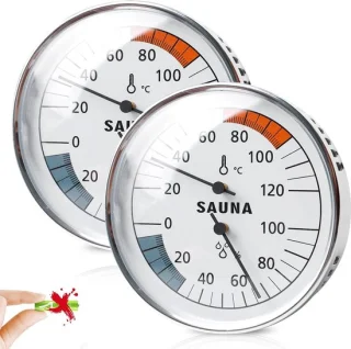 Saunathermometer met hygrometer – 2 stuks - ServiceTopper