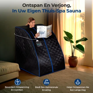 SereneLife Draagbare Éénpersoons Infraroodsauna