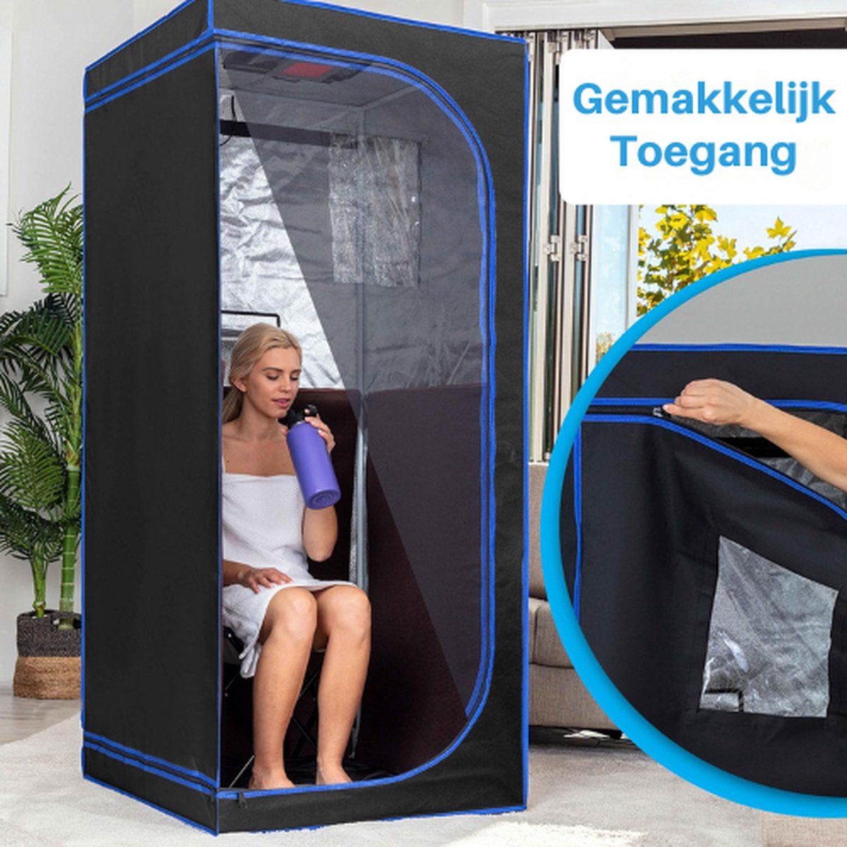 Wat vinden we goed aan de SereneLife Draagbare Sauna Zwart