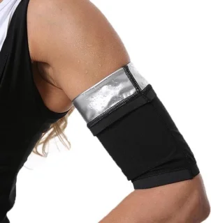 Set van 2 sauna-armbanden unisex zwart
