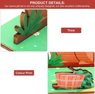 SnelShoppen 3D sauna decoratie houten rekken