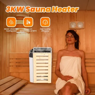 SnelShoppen 3kW inwendige controle type RVS sauna kachel 220V