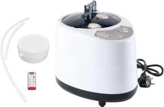 SnelShoppen - Home Sweat Stoommachine Draagbare Fumigatie Machine 1000W Sauna Apparatuur voor Sauna, Badkamer, Vaten en Badkuip