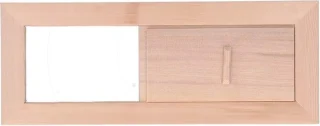 SnelShoppen houten sauna luchtventilatiepaneel - verstelbare ventilatiegrille voor stoomkamer
