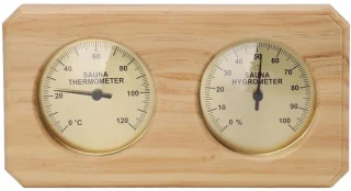 SnelShoppen houten sauna thermometer hygrometer 2-in-1