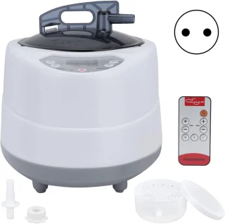 SnelShoppen - Portable Steam Sauna 1000W - 2.0L Stoommachine voor Thuis, Met Afstandsbediening, Mobiele Stoomcabine voor Ontspanning en Lichaamsontgif