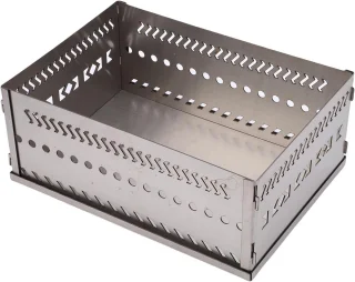 SnelShoppen - RVS Sauna Steenmand 50kg Zware Saunasteenhouder voor Houtkachel, Draagbare Multifunctionele Steenhouder voor Camping, Buiten, Thuis Saun