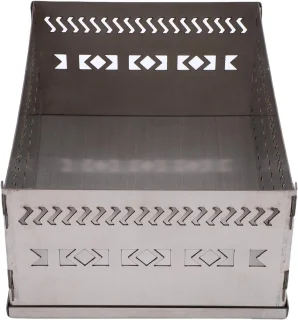 SnelShoppen - RVS Sauna Steenmand 50kg Zware Saunasteenhouder voor Houtkachel, Draagbare Multifunctionele Steenhouder voor Camping, Buiten, Thuis Saun