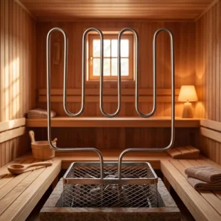 SnelShoppen RVS verwarmingsbuis voor sauna clubs 2000W