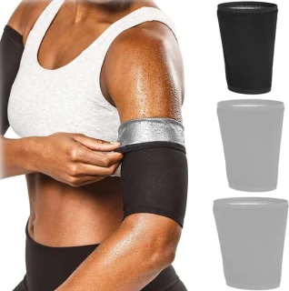 SnelShoppen set van 2 zweetarmbanden sport trainingsmouwen