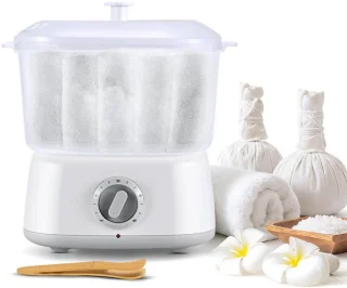 SnelShoppen spa-handdoekwarmer met handdoektang wit