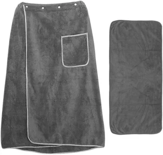 Solidchoice sauna handdoek en douchetowel set