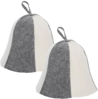 Solidchoice - set van 2 vilt saunahoeden voor dames