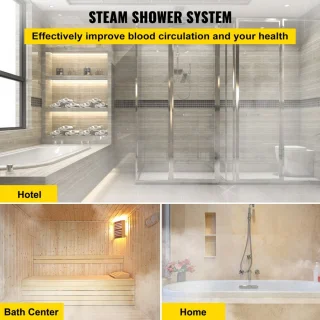 Stoomgenerator 9 kW (220–240 V) voor stoomdouche en sauna