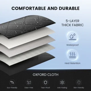 Stoomsauna full body voor één persoon - zwart