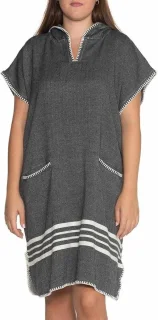 De Strandponcho Sultan Black - Damesponcho S/M in één oogopslag