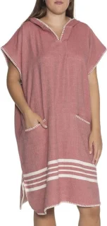 De Strandponcho Sultan Saunaponcho - Dusty Rose - S/M in één oogopslag