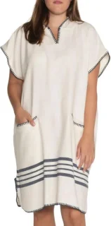 Wat vinden we goed aan de Sultan Strandponcho Natural Navy L/XL