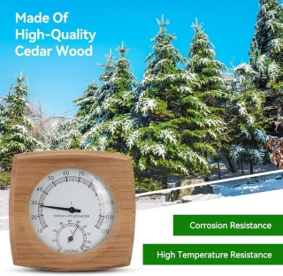 Thermometer en hygrometer voor sauna en stoomcabine