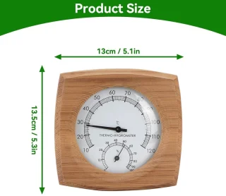 Thermometer en hygrometer voor sauna en stoomcabine