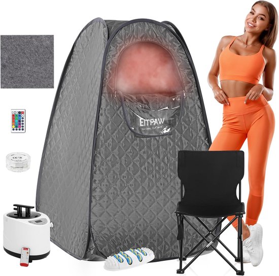 Thuissauna draagbaar met stoel en afstandsbediening review