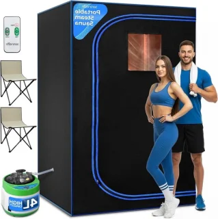 Thuissauna Spa Draagbare Saunatent - Zwart